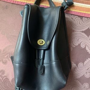 Vintage black coach daypack!